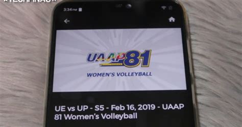 Watch UAAP Volleyball Games Replay on New iWant App by ABS.
